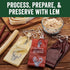 2 Inches 20 Inches, 3 Summer 25 Count Pack LEM Products Clear Fibrous Casings, x Non-Edible Sausage Casings, Stuffs