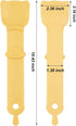 2 Pack Cat Strip Feeder, Cat Food Dispenser Spoon, Multi Functional Treat Squeeze Spoon for Cat Bar Treats, Yellow