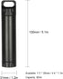 Outdoor Waterproof Capsule - Portable Container Seal Bottle Holder Case, Aluminum, Black