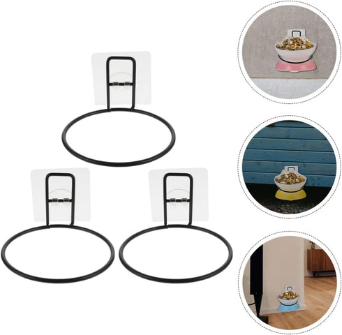 Pet Bowl Holder Wall Bracket Set, Fixing Bracket for Pet Supplies, Hanging Food Bowl Rack, Pet Bowl Holder