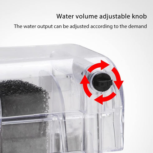 Fish Tank Small Filter, Hang on Filter for 1 to 8 Gallons, Small Submersible Hanging Aquarium Filter