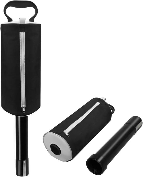 HOW TRUE Portable Golf Ball Retriever, Shag Bag Pick Up with Removable Tube, Pocket Shagger Storage