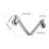 HARFINGTON 12pcs Double Button Kayak Paddle Snap Spring Clip, 50x13mm V-Shaped Solid Lift Telescopic Locking Tube Clips