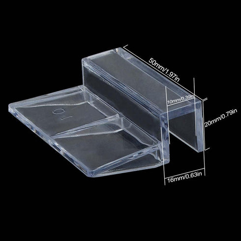 Aquarium Glass Cover Clip, 8Pcs Acrylic Support Holder, Universal Lid Clips for Fish Tanks 10mm