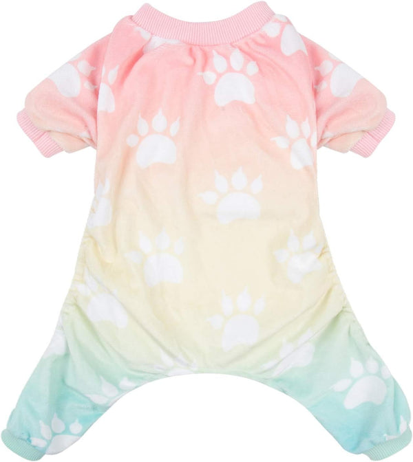 CuteBone Small Dogs Outfit, Soft Puppy Onesies Pjs Dog Pajamas, Pet Coat Cat Apparel, Comfy Doggie Jumpsuit