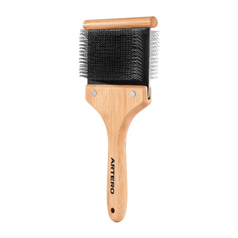 Artero Bella Flexible Double Brush (2 in 1) for Brushing and Dematting Dogs and Cats of All Breeds