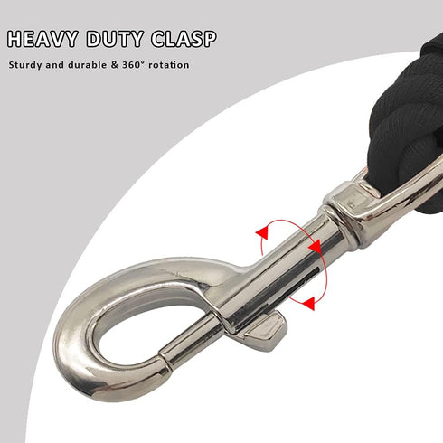BTINESFUL Heavy Duty Rope Dog Leash - 10 ft, Soft Handle Traction for Large Medium Dogs Hiking, Camping, Walking (1/2"