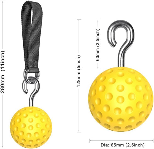 SELEWARE Non-Slip Pull Up Power Balls, Rock Climbing Grips for Strength Training, Home Gym Workout Equipment