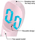 Outdoor Dog Water Bottle Dispenser, Leak Proof for Pets On The Go with Food Container, Pink
