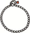 Herm Sprenger Black Stainless Steel Choke Dog Training Collar - No-Pull Slip Chain for Small Medium Large Dogs, 3mm 22in