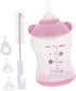 POPETPOP Pet Nursing Bottle Set 2.7Oz with Measurement Scale Soft Silicone Nipples