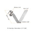 HARFINGTON 20pcs Kayak Paddle Snap Spring Clip - 39mm x 5.8mm 65Mn Spring Steel for Tent Umbrella Camping