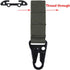Tactical Gear Clip, Clash Hook Hanging Carabiner, T-Mount MOLLE Webbing Battle Belt Clip for Accessories