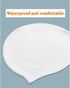 Swim Cap, Pure White Silicone Hat for Men Women with Short Hair