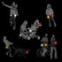 Stylish Safety Reflectors for Jackets, Bags, Purses, Backpacks, Strollers, Wheelchairs (Star, Mix-5-Pack)