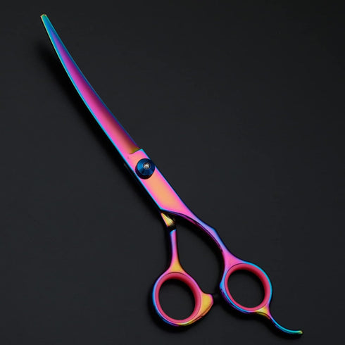 7 in 1 Dog Grooming Scissors Set, Stainless Steel Straight & Thinning & Curved Shears for Dogs and Cats