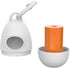 TUG Dog Waste Bag Dispenser with Dog Poop Bags, 15 Bags Per Roll, White Dispenser