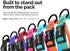Urban Nomad Dog Collar - Waterproof, Odor Proof, Durable, Anti-Mat & Lightweight - Premium Coated Nylon - Teal, Medium