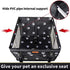 SWIHELP Dog Car Seat Puppy Portable Pet Booster Car Seat with Clip-On Safety Leash and PVC Support Pipe