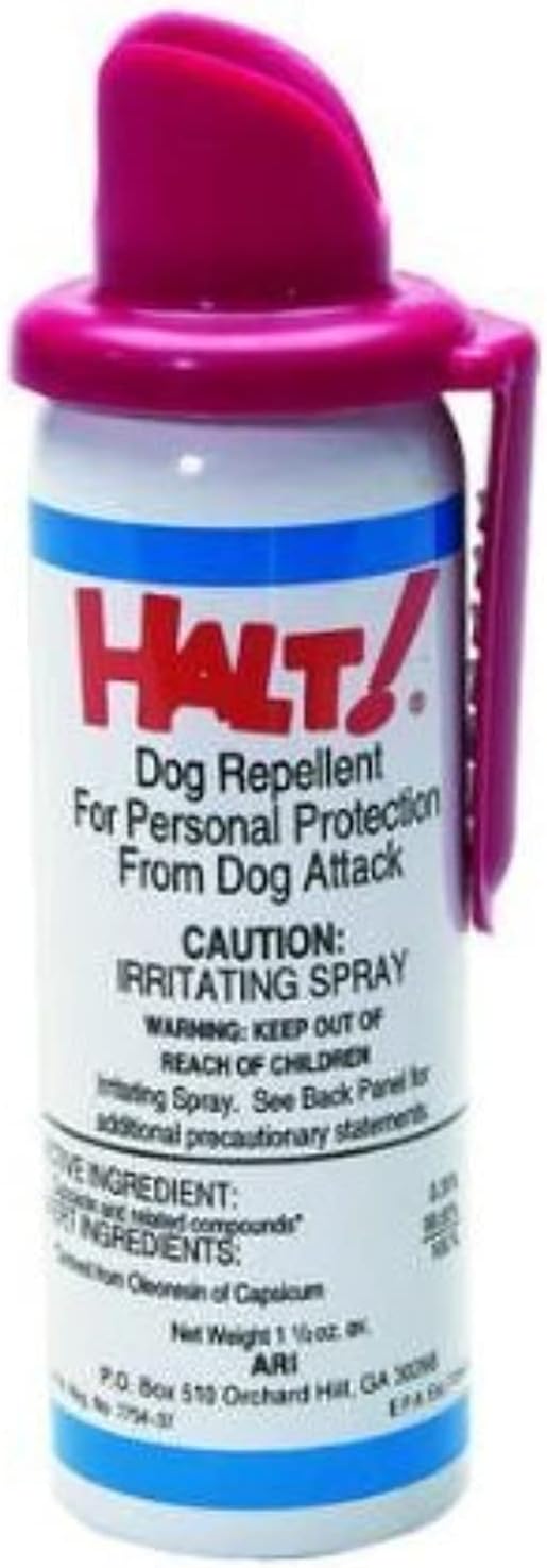 Dog Repellent Spray Repeller, 1.5 oz Personal Protector, Halt II