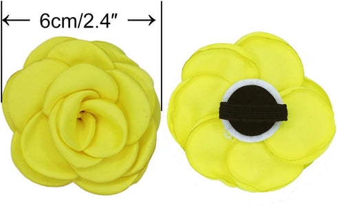 JUHAO Dog Collar Flowers, Pet Bow Tie Flower Collars for Puppy Grooming Accessories (8pcs Handmade Rose)