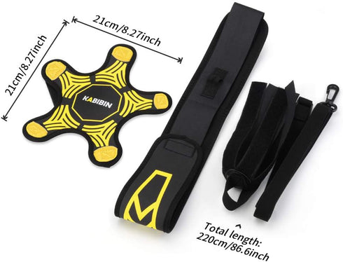 Soccer Ball/Volleyball Training Equipment, Solo Soccer Kick Trainer for Kids and Adults, Practice Aid Bungee Belt