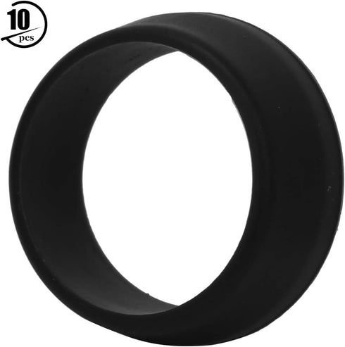 T Best Bike Seat Post Accessory - 10Pcs 30-35mm Soft Silicone Waterproof Cover O Ring Protector (Black)