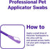 (50 Petsmile Professional Pet Toothpaste Applicator Swabs - Cat & Dog Toothbrush Alternative - Dental Care for Small