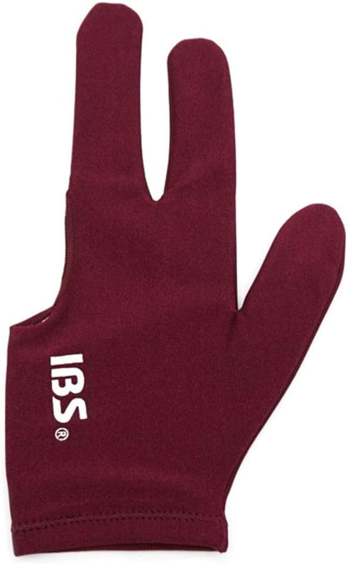 IBS Three Fingers Billiard Gloves, Snooker Cue Professional, 4 Colors (Spandex)