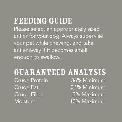 Amazon Brand - Wag Dog Elk Antler Chew, Naturally Shed, Whole, Large 8-9.5 inches (Best for Dogs 30-45 lbs), 3.60 Oz