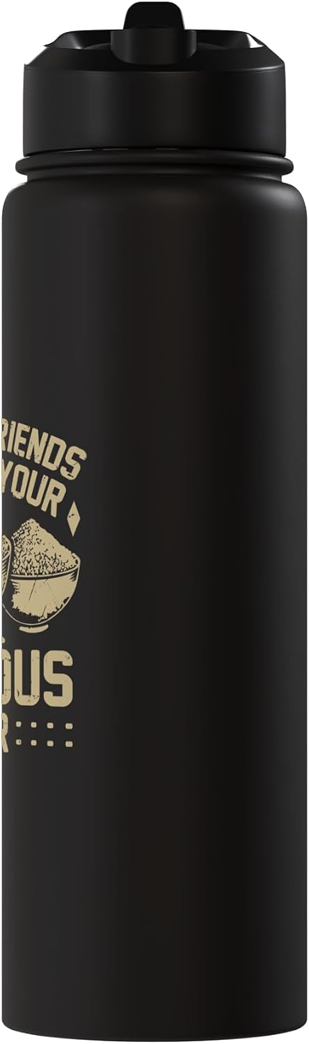 Couscous Lover Gift Keep Your Friends Close and Your Couscous Closer Couscous Stainless Steel Insulated Water Bottle