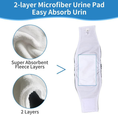 susunyloviy Dogs,Pack 5 Washable Belly Band for Male of Reusable Super Absorbent Large Dog Diapers Male Doggie Belly