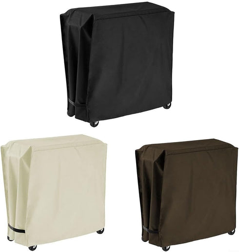 190T FABULETTA Cooler Cart Cover Waterproof for Outdoor Patio Rolling Cooler Cart, Silver-Coated Protective Case