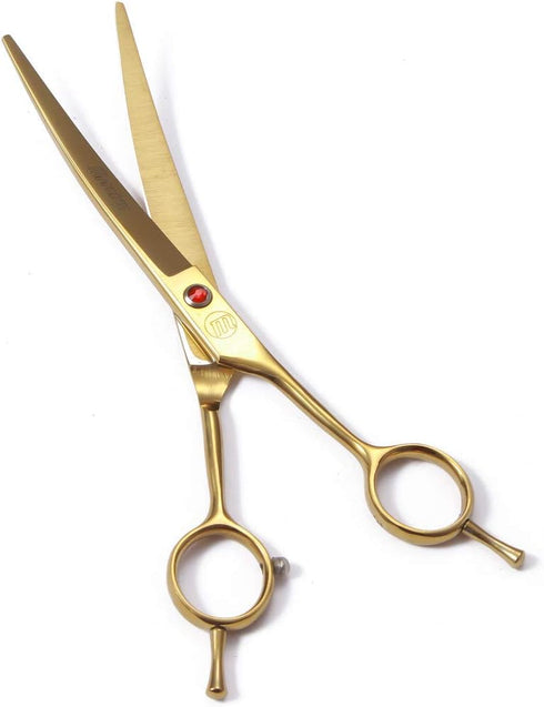 Professional Dog Grooming Scissors Set, 7 Inch/8 Inch Chunkers, Curved Shears, Thinning Shears with Comb