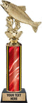 Crown Awards 10" Red Salmon Fish Trophies - Customized Salmon Fish Trophy
