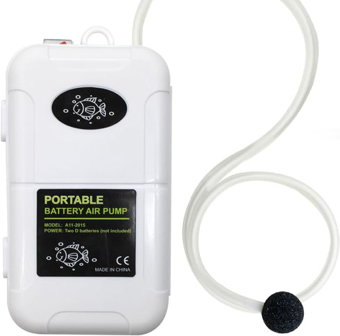 Portable Battery Air Pump for Fishing Trips, 6 Gallons Aeration Pump for Outdoor Use