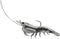 Generic Fishing Lure Saltwater Shrimp Soft Plastic 4pk Rigged ssf75sk919 Clear 3" Versatile
