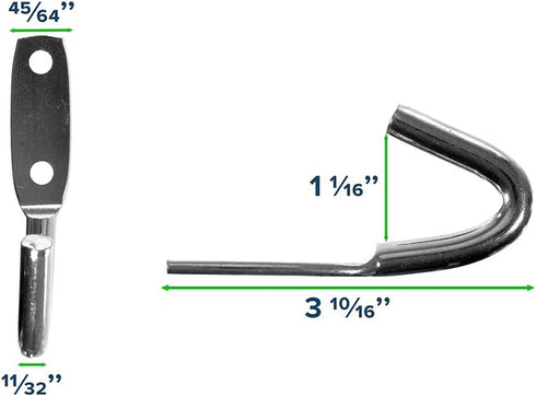 Paracord Planet Rope Binding Hooks for Tarps, Tie-Downs, Home Improvement (2 Pack, 11/16 Inch)