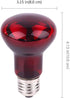 Pet Supplies 100w Infrared Heating Lamp 2 Pack, 110v E27 Basking Spot Light Bulbs for Reptiles and Amphibians