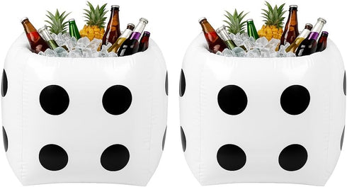 Pickmesh Inflatable Dice Cooler Casino Party Decor 18 Inch Giant Inflatable Dice