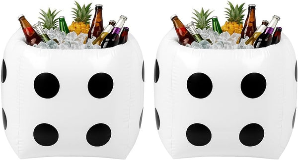 Pickmesh Inflatable Dice Cooler Casino Party Decor 18 Inch Giant Inflatable Dice