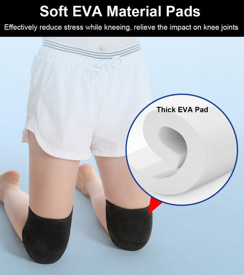 Knee Pads for Women & Men, Soft Dance Knee Pads with Adjustable Bands, Volleyball Wrestling Gear (Gray, Medium)