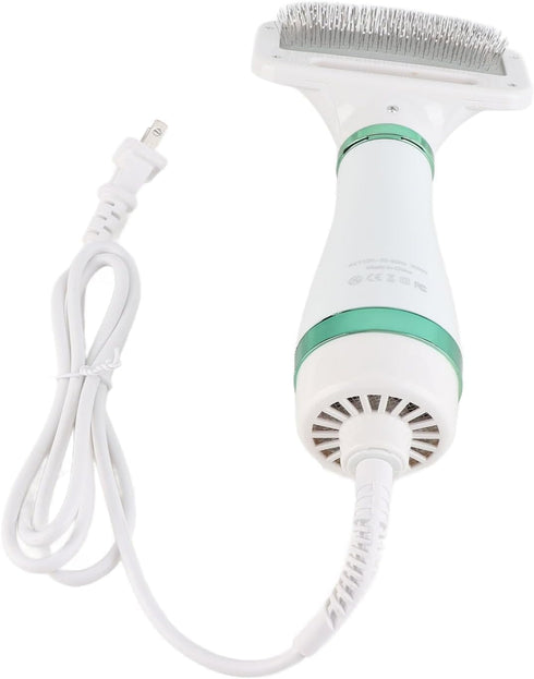 2 1 Pet Hair Dryer Blower, in Dog Hair Dryer Brush Adjustable Air Speed Pet Blow Dryer Lightweight Dog Blower Dryer