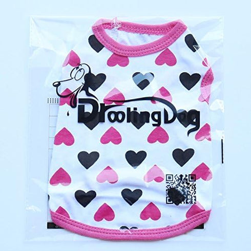 DroolingDog Cat Shirts, Small Girl Dog Clothes, Chihuahua Puppy Clothing