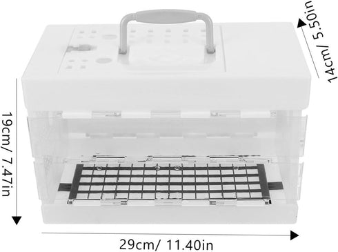 Ipetboom Portable Bird Carrier Cage with Handle for Small Parrots, Canaries, Budgies, Lovebirds, and Cockatiels