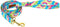 Dog Leash & Collar Set - Sturdy Cotton Tie Dye Pattern for Small to Large Dogs
