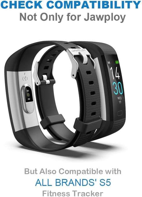 Wrist Bands Replacement for S5 Fitness Tracker (for All Brands) Replacement Band Slim Fitness Tracker Band Smart Watch Activity Tracker Adjustable Wristband Pink Green Blue Grey Purple Black