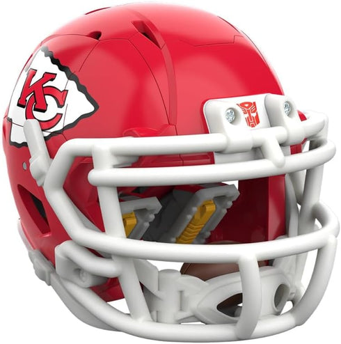 KC-59, 5.5-Inch 8+ Transformers NFL Kansas City Chiefs Action Figure Changes from Robot to Helmet, Football Toys