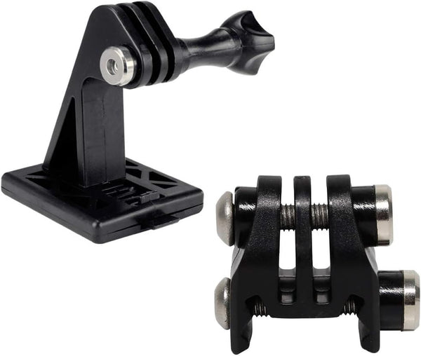 Picatinny Rails Airsoft Gun Rail Helmet Mounts Adapter for GoPro Action Camera (2 Black)