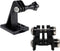 Picatinny Rails Airsoft Gun Rail Helmet Mounts Adapter for GoPro Action Camera (2 Black)